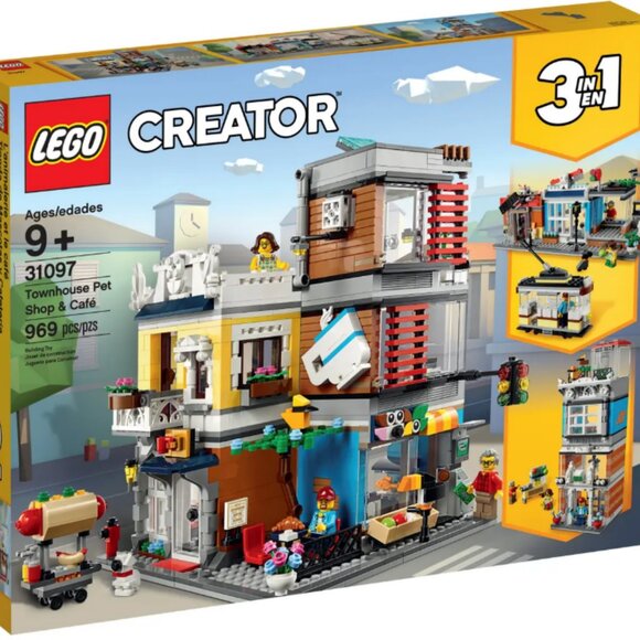 Lego Creator 3 in 1 Townhouse Pet Shop & Café 31097 - Picture 1 of 8
